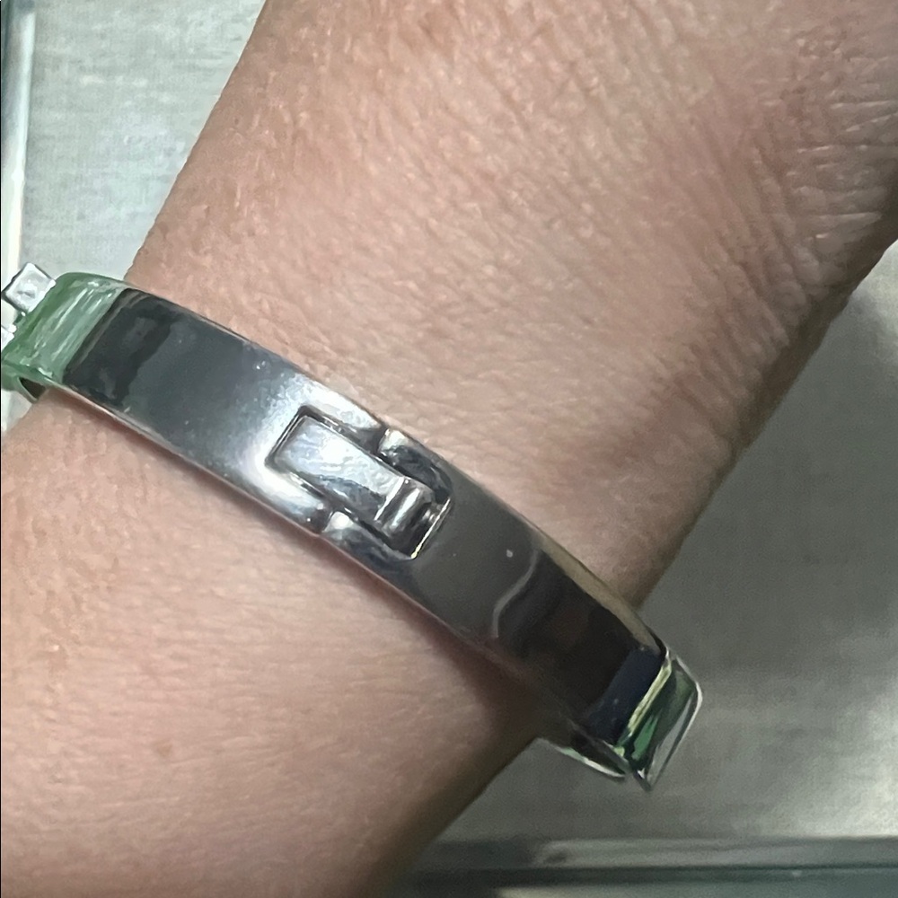 Coach Logo Pave Signature Hinged Bracelet - Picture 5 of 8